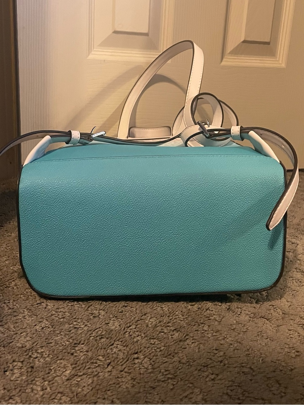 NWT Michael Kors Ocean Blue Ombre Medium Backpack Purse - Picture 8 of 14